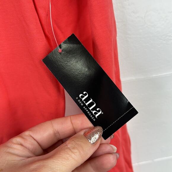 ANA Coral Scoop Neck Long Sleeve Tee‎ Shirt T Top Size Small - Picture 9 of 10